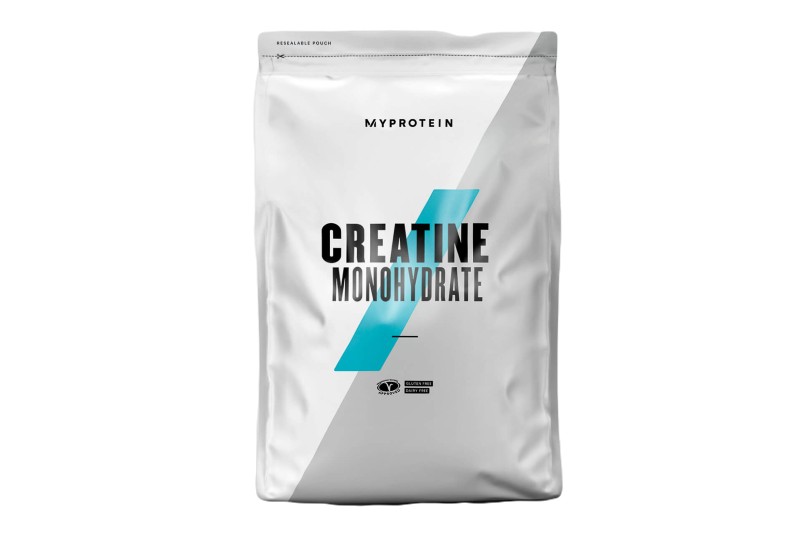 MYPROTEIN Creatine Monohydrate Powder on a white background