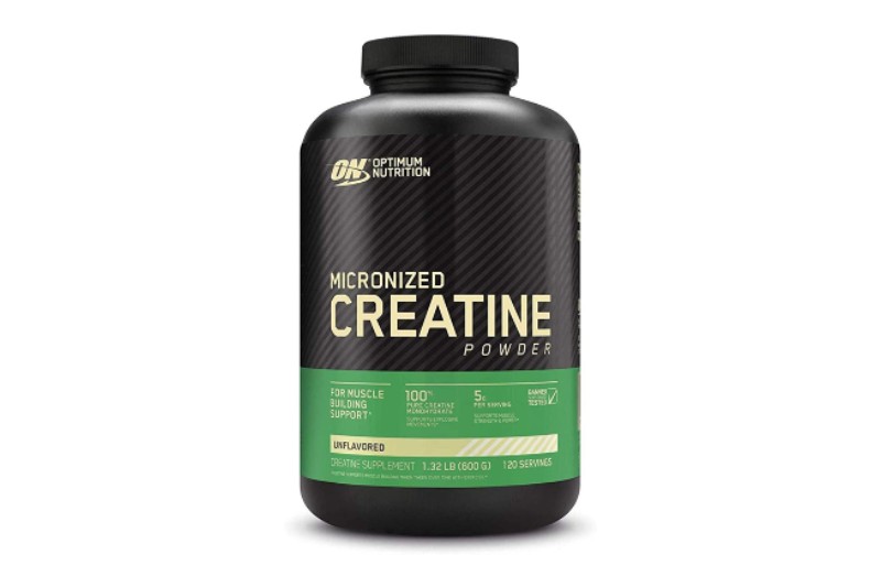 Optimum Nutrition Micronized Creatine Powder on a white background