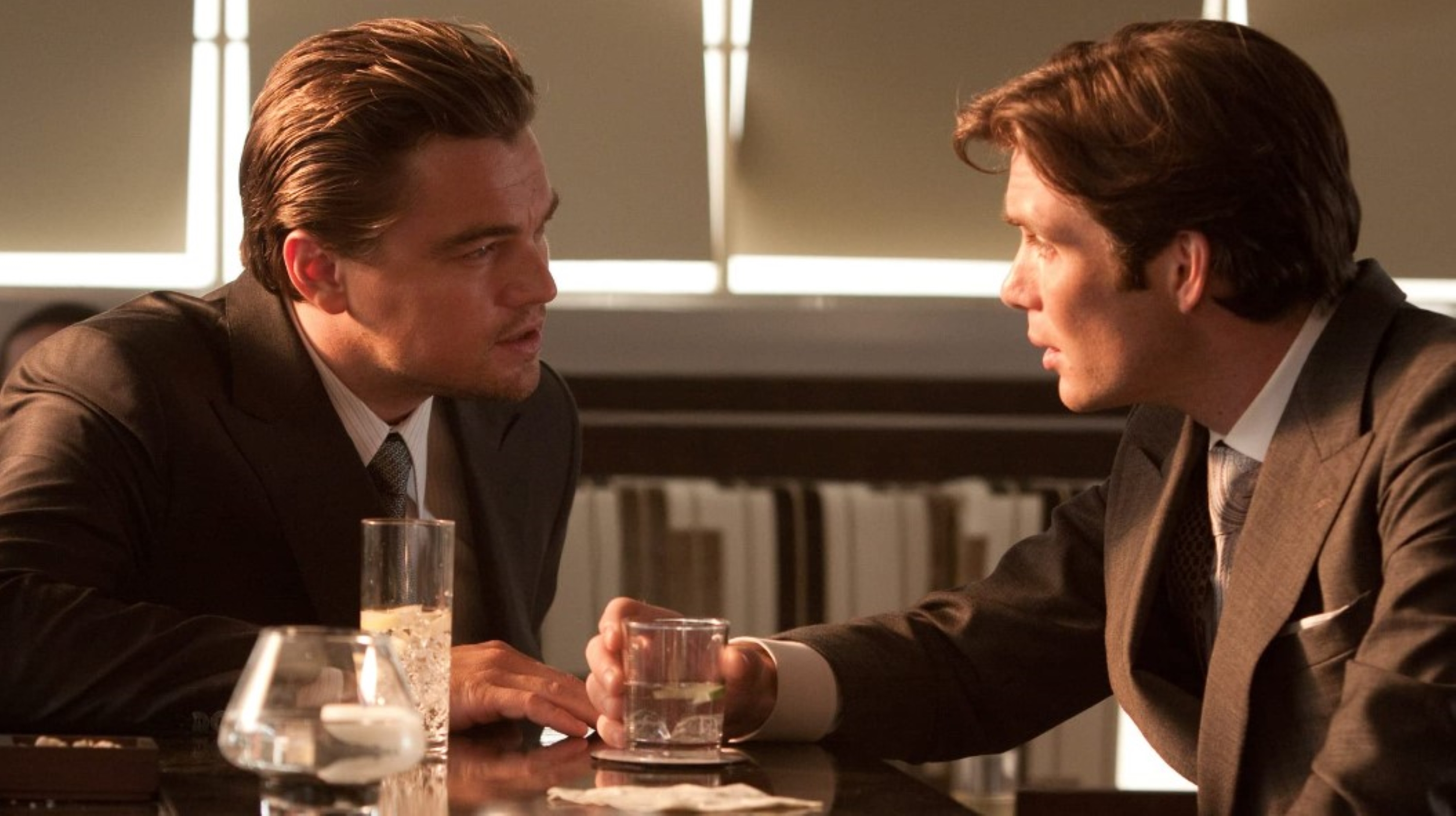 Leonardo Dicario and Cillian Murphy in Inception